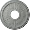 Ekena Millwork Tirana Ceiling Medallion (Fits Canopies up to 4 3/4"), 13 7/8"OD x 3 3/4"ID x 1 1/4"P, Primed White CM13TI - alternate 1